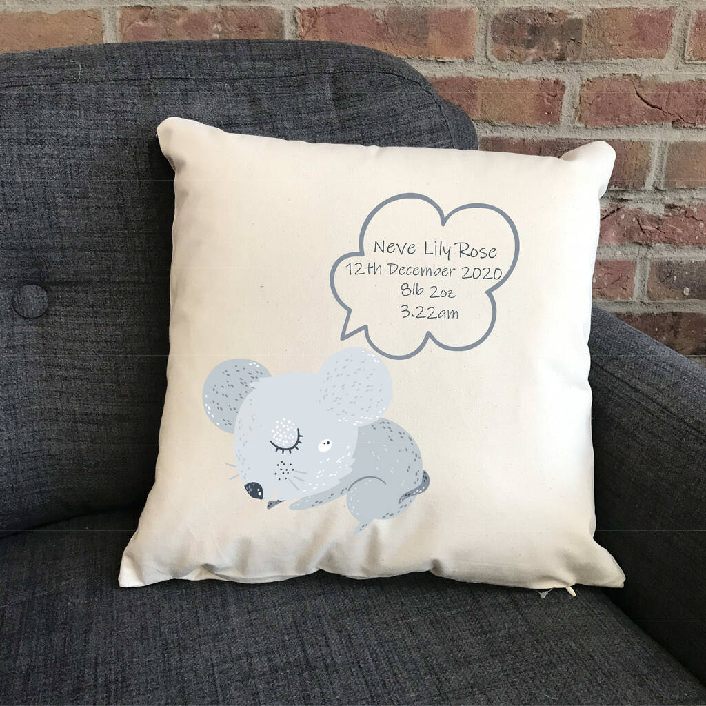 personalised animal cushion