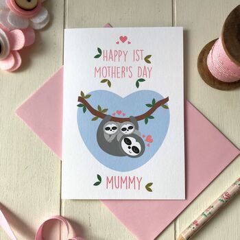 Personalised Twins, 1st Mother's Day Card And Paper, 2 of 3