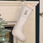 Personalised Grey Stag Christmas Stocking, thumbnail 4 of 4