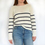 Lace Breton Sweater Knitting Kit, thumbnail 2 of 10