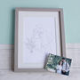 Personalised Wedding Day Line Drawing Portrait Print, thumbnail 9 of 12