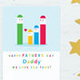 Personalised Stick Men Family Father's Day Card, thumbnail 7 of 7