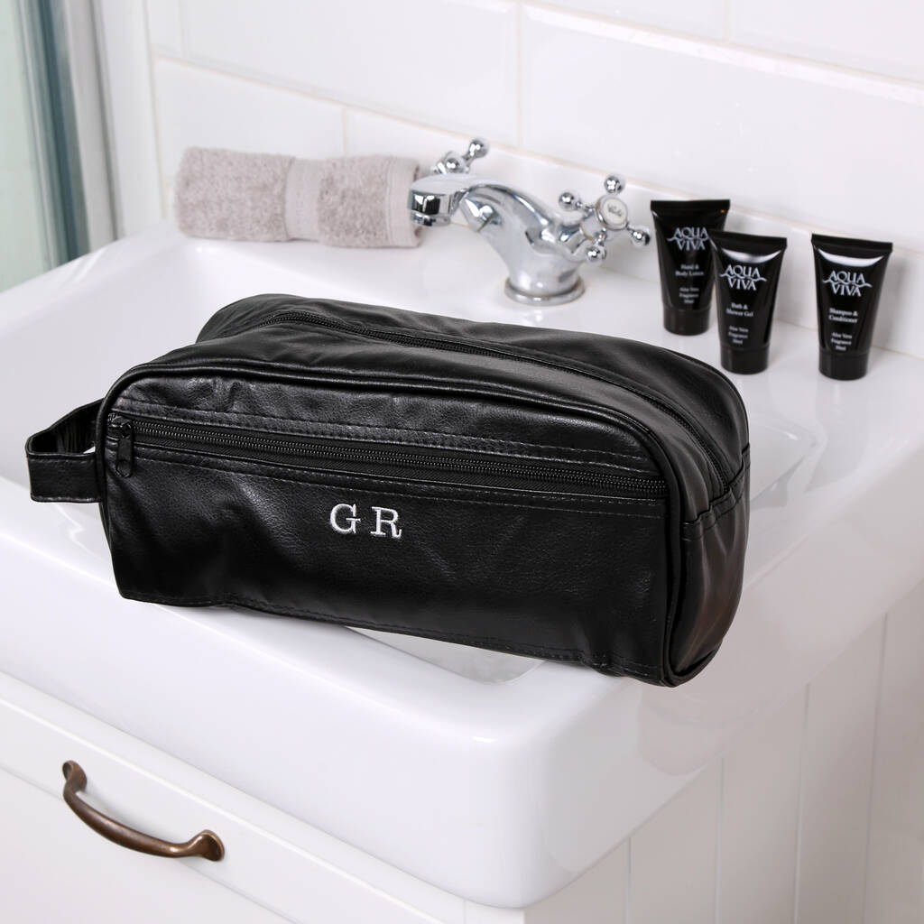 Personalised Men's Wash Bag And Face Towel Set, 1 of 3