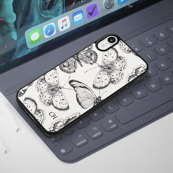 Hand Drawn Butterfly iPhone Case Personalised, 2 of 3