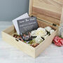 Personalised Floral Mother Of The Bride Engraved Keepsake Box, thumbnail 2 of 3