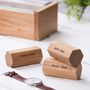 Personalised Watch Box In Solid Oak, thumbnail 6 of 11
