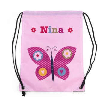 Personalised Girl's Classic Pink Waterproof Swim Bag, 11 of 12