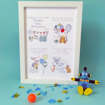 Personalised New Baby Print, 3 of 8