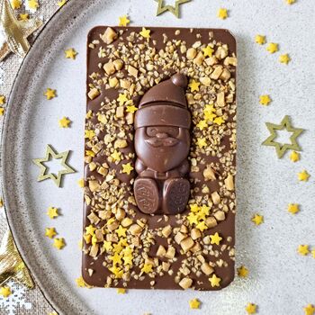 Crunchy Santa Milk Chocolate Christmas Slabb, 2 of 3