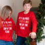 The Most Exciting Time Children's Christmas Jumper, thumbnail 1 of 2