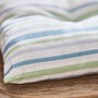 Set Of Two Tenby Stripe Garden Seat Pads, thumbnail 2 of 3