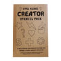 Creative Stencils Pack Patterns And Tattoos, thumbnail 3 of 6