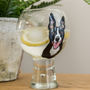 Hand Painted Pet Portrait Gin And Tonic Glass, thumbnail 2 of 4