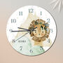 Jungle Lion Personalised Clock, thumbnail 4 of 6