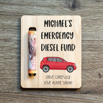 Personalised Emergency Petrol Fund Money Holder Magnet, 3 of 5
