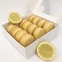 Lemon Yellow Macarons Gift Box Of 12, thumbnail 1 of 4
