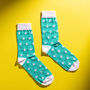 Colourful Turtle Pattern Egyptian Cotton Men's Socks, thumbnail 4 of 5