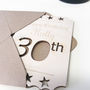 Personalised 30th Birthday Wooden Card, thumbnail 7 of 9