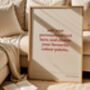 Personalised Quote Print Custom Text Gift, thumbnail 1 of 9