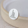 Sterling Silver Cornish Tin Mine Tie Pin, thumbnail 3 of 4