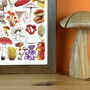 Mushrooms Of Britain Wildlife Watercolour Print, thumbnail 5 of 6