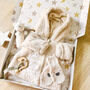 Baby Bear Hooded Jumpsuit Pramsuit In A Gift Box, thumbnail 2 of 12