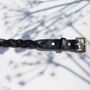 Plaited Black Italian Leather Belt, thumbnail 4 of 4