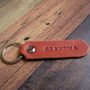 Personalised Italian Leather Key Fob, thumbnail 4 of 5