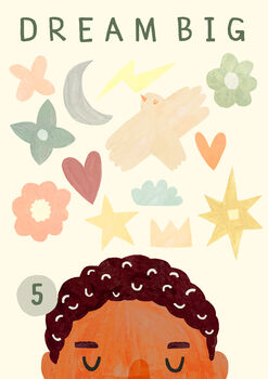 Boy Personalised Dream Big Print, 7 of 8