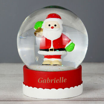 Personalised Santa Snow Globe, 2 of 2