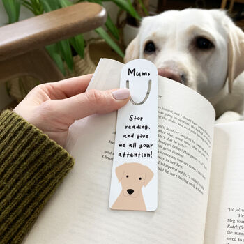 Funny Dog Mum/ Dad, Father's Day Personalised Bookmark, 2 of 11