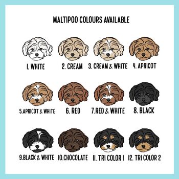 Personalised Maltipoo Mouse Mat, 4 of 5