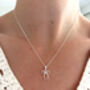 Sterling Silver Bow Pendant Necklace, thumbnail 3 of 7