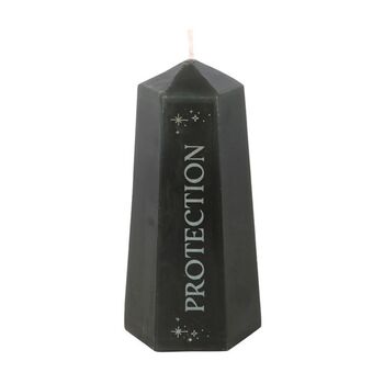 Protection Crystal Candle Obsidian Crystal, 4 of 5