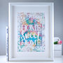 Watercolour 'Housewarming' Personalised Gift Print, thumbnail 3 of 6