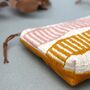 Handwoven Wash Bag Makeup Bag Zip Pouch, thumbnail 7 of 12