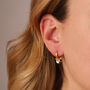 Moons And Stars Huggie Hoops, thumbnail 4 of 4