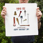 90th Birthday Golf Handkerchief Pair– Personalised “Nine Tee And Still On Par” Gift, thumbnail 2 of 3