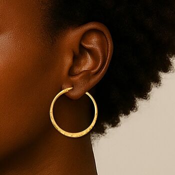 Battered Silver Small Hoop Earrings, 4 of 9