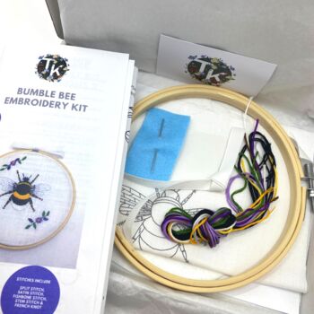 Bumble Bee Embroidery Kit, 7 of 10