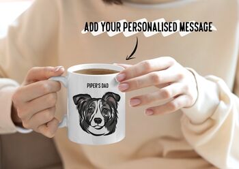 Personalised Border Collie Mug, 2 of 5