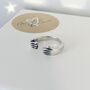 Sterling Silver Adjustable Hug Ring, thumbnail 1 of 3