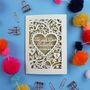 Personalised Papercut Wedding Card, thumbnail 5 of 10