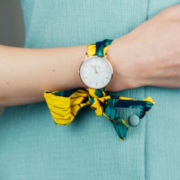 Colourful Changeable Women Cotton Strap Wrist Watch, 3 of 9