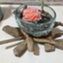 Medium Molten Glass Bowl On Driftwood Base, thumbnail 6 of 8