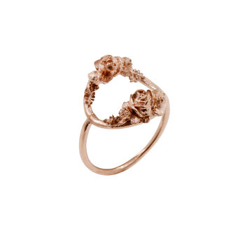 Rose Halo Ring Silver/Rose Gold/Gold, 8 of 9