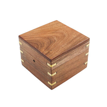 Personalised Heritage Gimbal Compass Gift With Wooden Box, 9 of 12