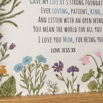 Wonderful Mum Poem Gift For Mothers Day, 2 of 3