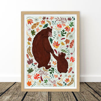 Woodland Bear Nursery Print, 9 of 12