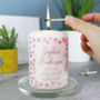 Patterned Christening Candle For Boys And Girls, thumbnail 1 of 9